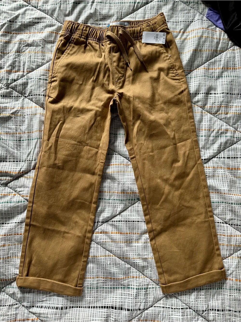 Old Navy Boys' Tan Drawstring Chinos